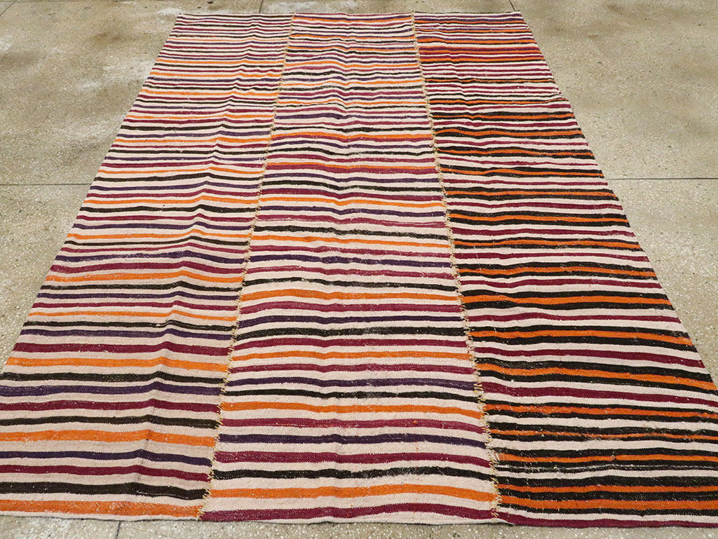 Vintage Persian Flatweave Kilim, No.28564 - Galerie Shabab