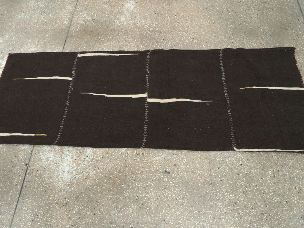 Contemporary Turkish Flatweave Runner, No.28565 - Galerie Shabab