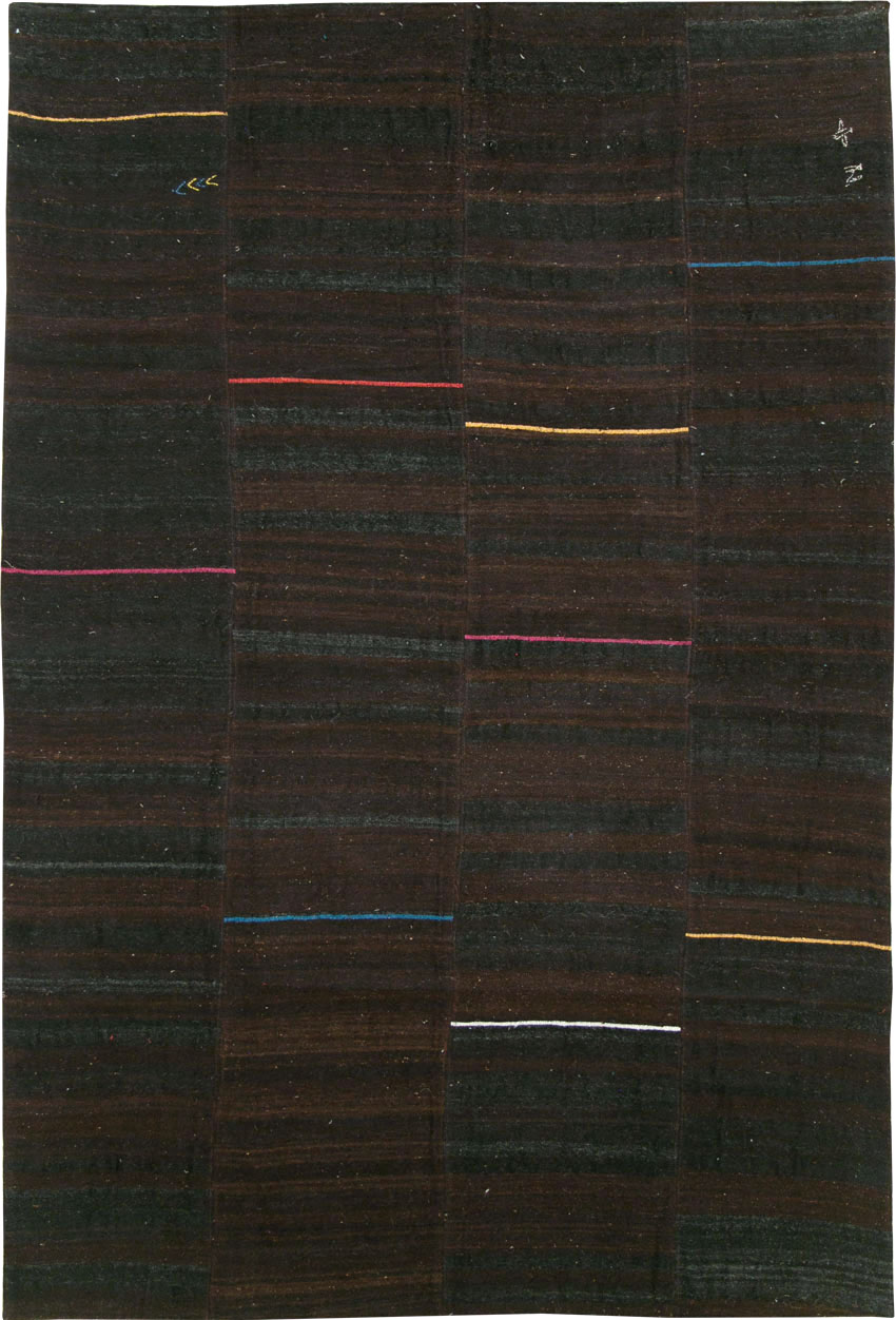 Modern Persian Flatweave Kilim, No.28566 - Galerie Shabab