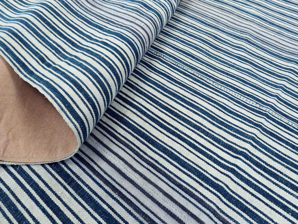 Vintage Persian Flatweave Kilim Square Accent Carpet, No.28569 - Galerie Shabab