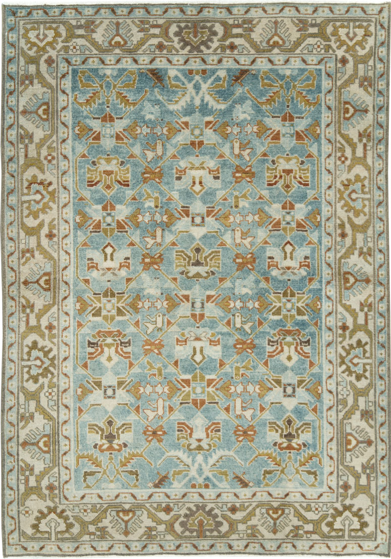Vintage Persian Malayer Accent Rug, No.28572 - Galerie Shabab