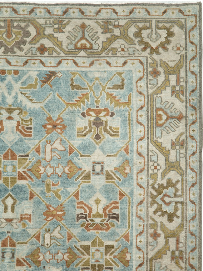 Vintage Persian Malayer Accent Rug, No.28572 - Galerie Shabab