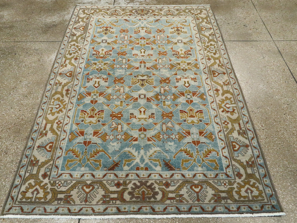 Vintage Persian Malayer Accent Rug, No.28572 - Galerie Shabab