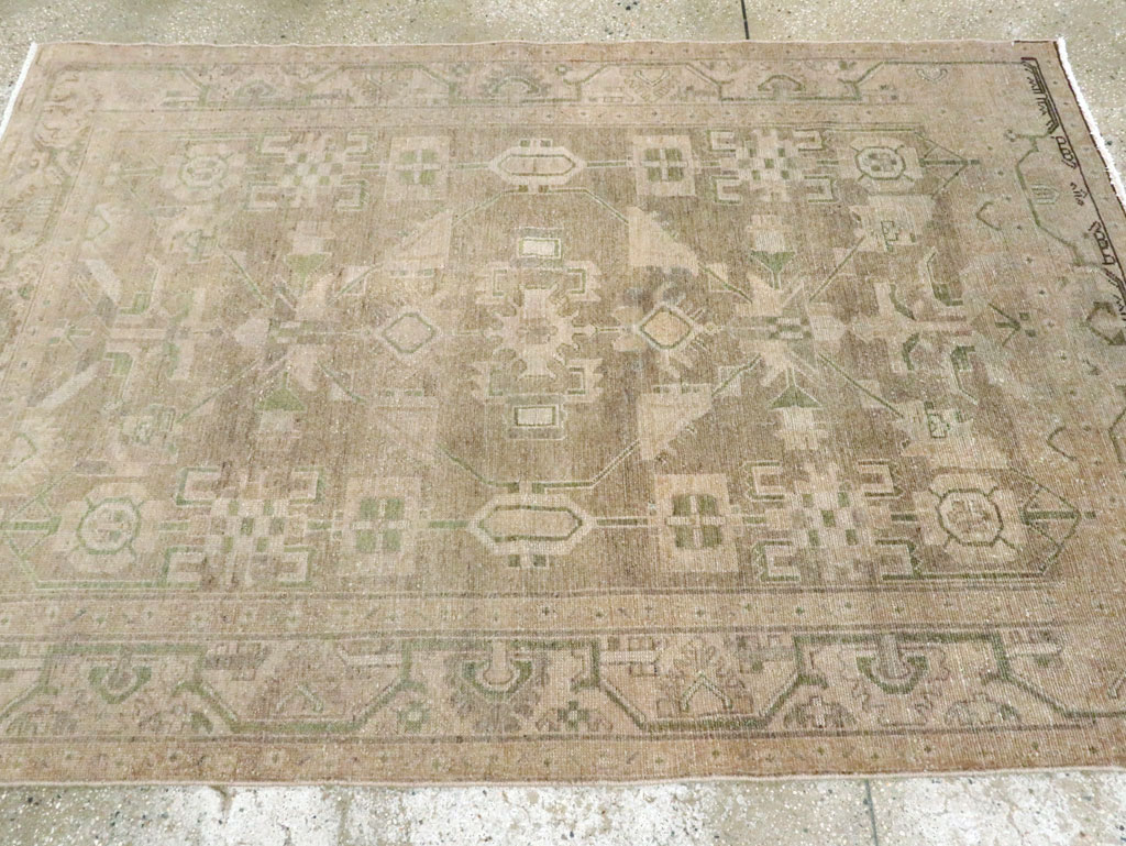 Vintage Persian Malayer Accent Rug, No.28573 - Galerie Shabab