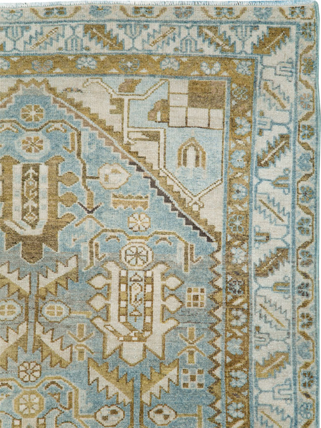Vintage Persian Malayer Accent Rug, No.28574 - Galerie Shabab