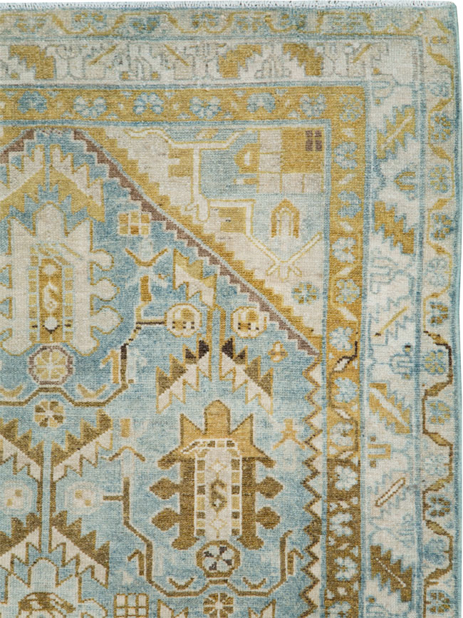 Vintage Persian Malayer Accent Rug, No.28574 - Galerie Shabab