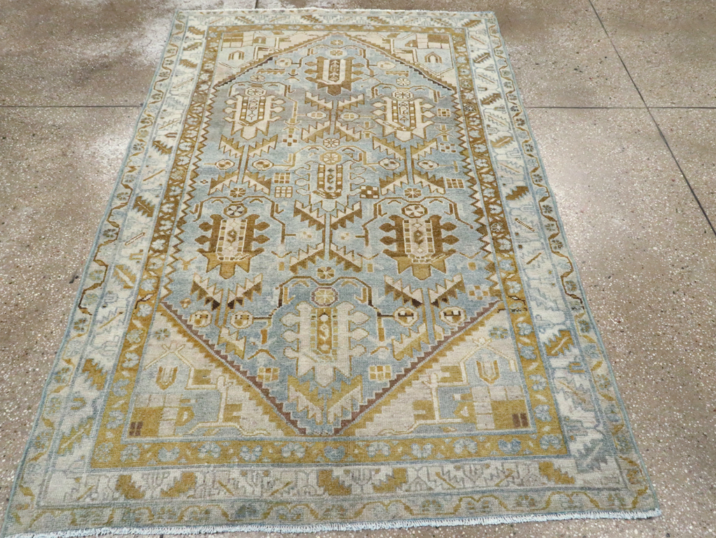 Vintage Persian Malayer Accent Rug, No.28574 - Galerie Shabab