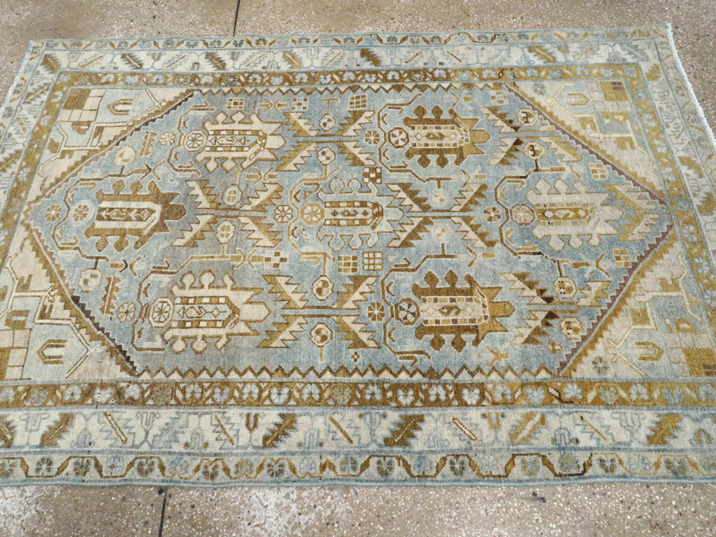Vintage Persian Malayer Accent Rug, No.28574 - Galerie Shabab