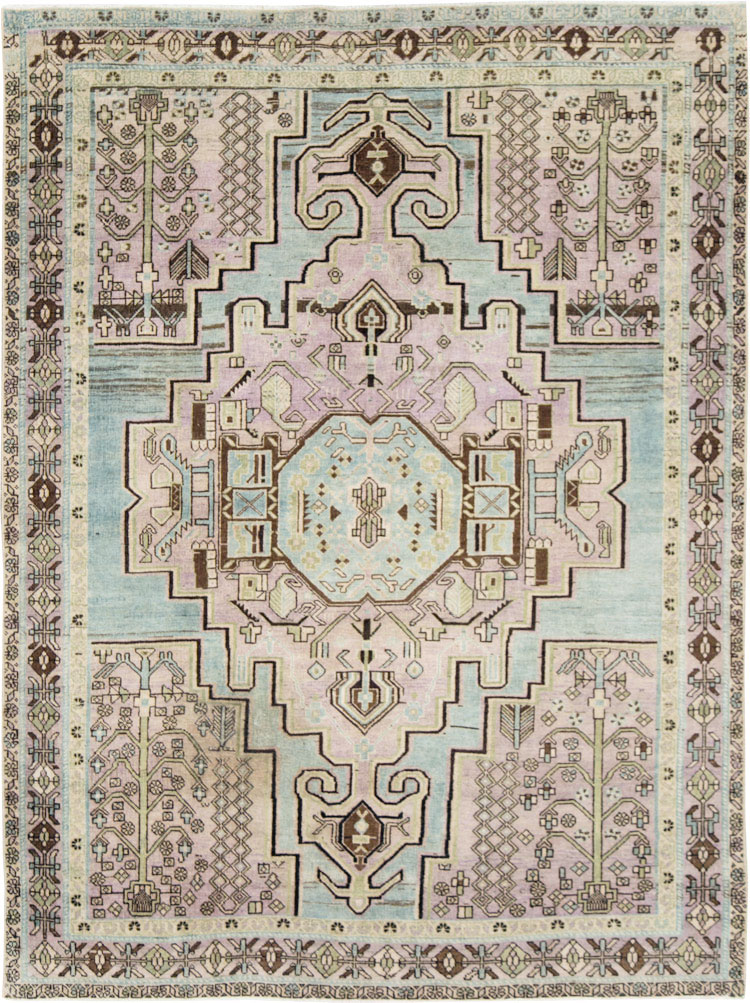 Vintage Persian Afshar Accent Rug, No.28575 - Galerie Shabab