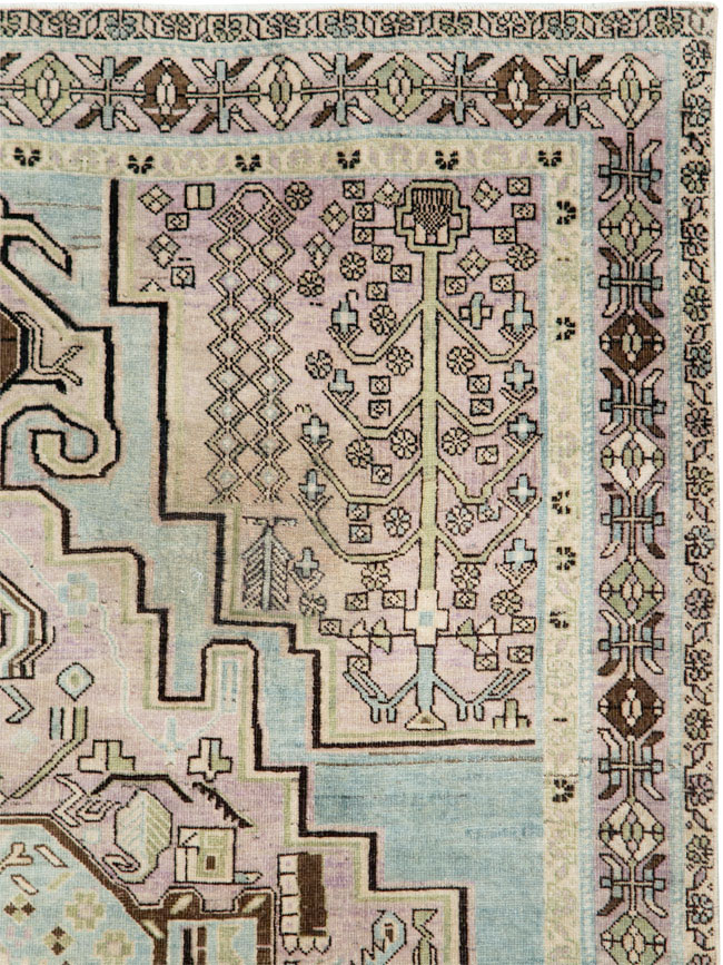 Vintage Persian Afshar Accent Rug, No.28575 - Galerie Shabab