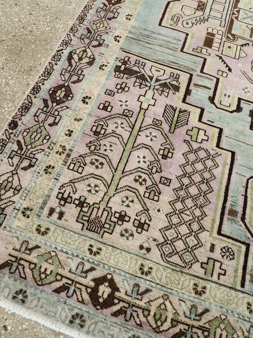 Vintage Persian Afshar Accent Rug, No.28575 - Galerie Shabab