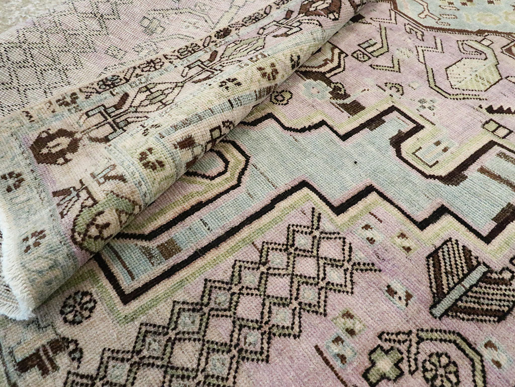 Vintage Persian Afshar Accent Rug, No.28575 - Galerie Shabab