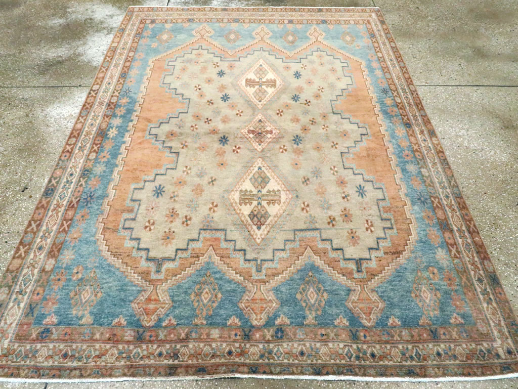Vintage Persian Afshar Accent Rug, No.28576 - Galerie Shabab