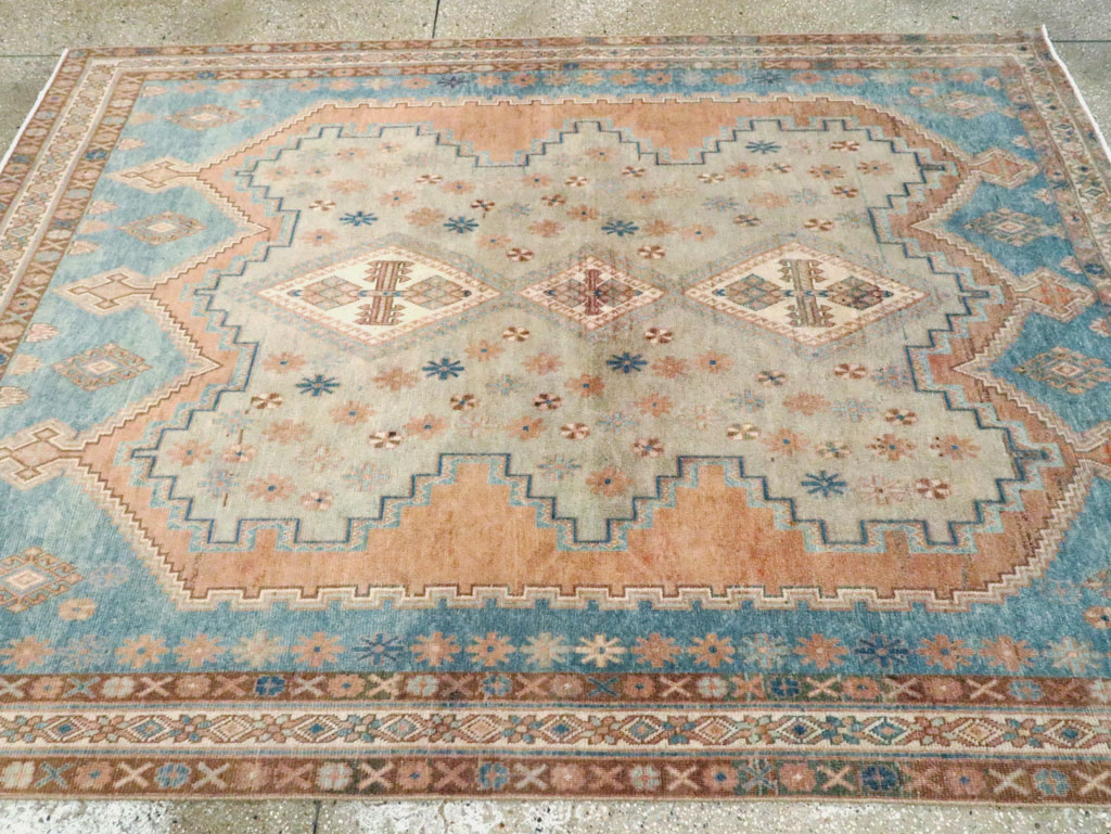Vintage Persian Afshar Accent Rug, No.28576 - Galerie Shabab