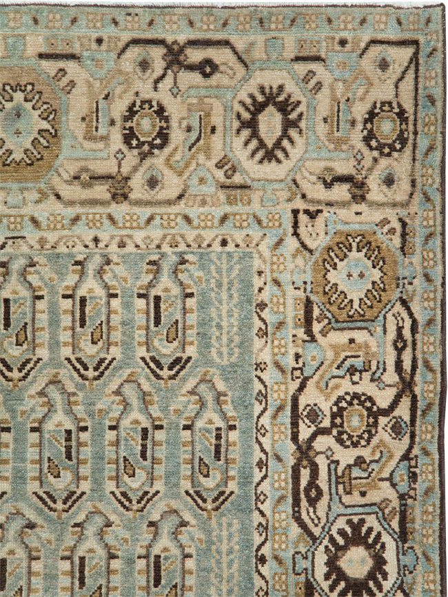 Vintage Persian Malayer Accent Rug, No.28577 - Galerie Shabab