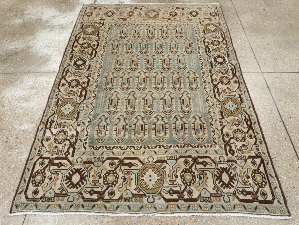 Vintage Persian Malayer Accent Rug, No.28577 - Galerie Shabab