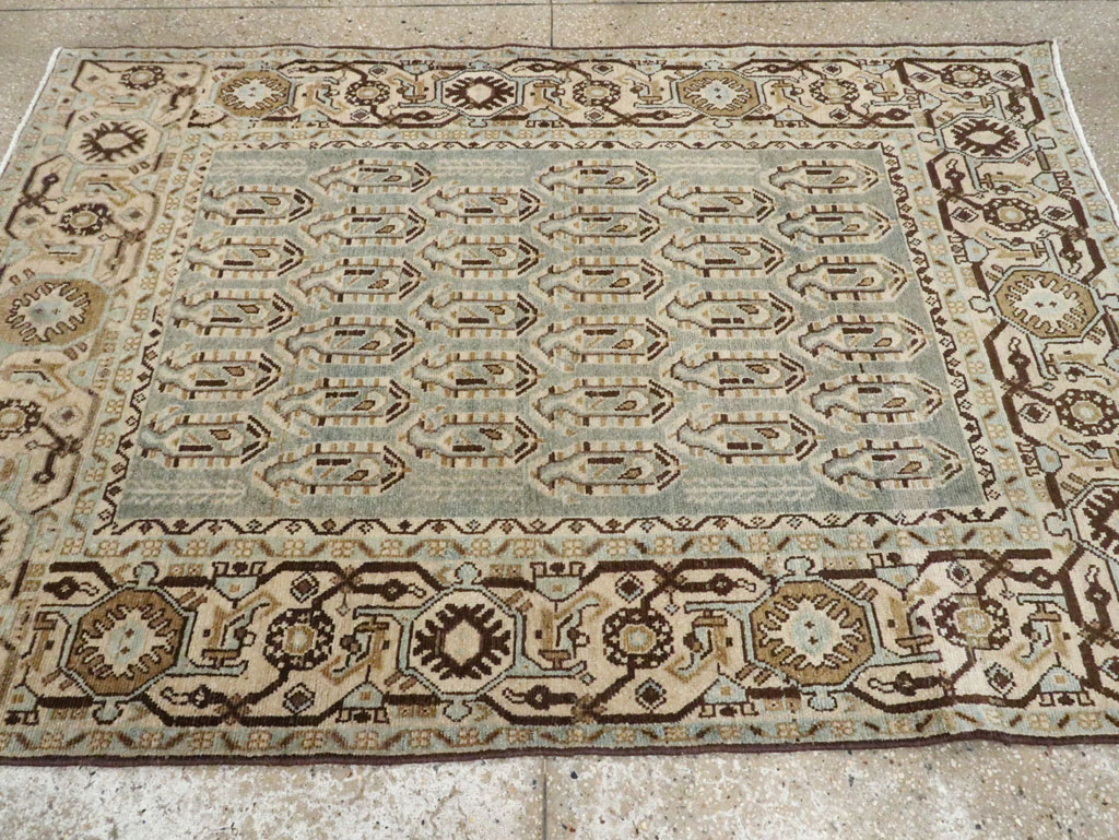 Vintage Persian Malayer Accent Rug, No.28577 - Galerie Shabab