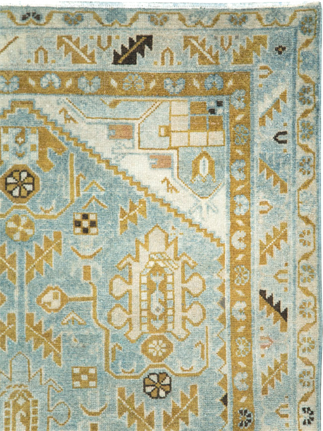 Vintage Persian Malayer Accent Rug, No.28578 - Galerie Shabab