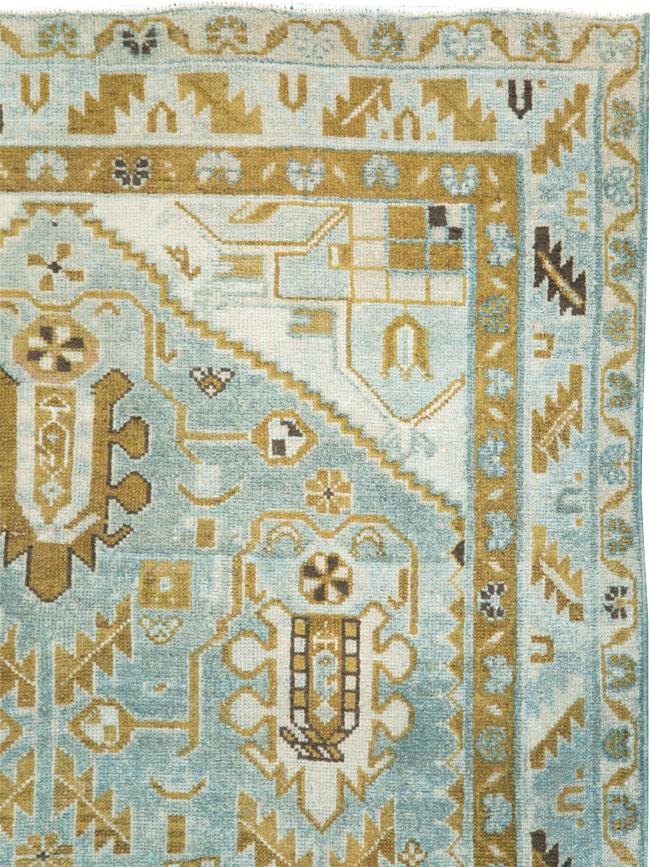 Vintage Persian Malayer Accent Rug, No.28578 - Galerie Shabab