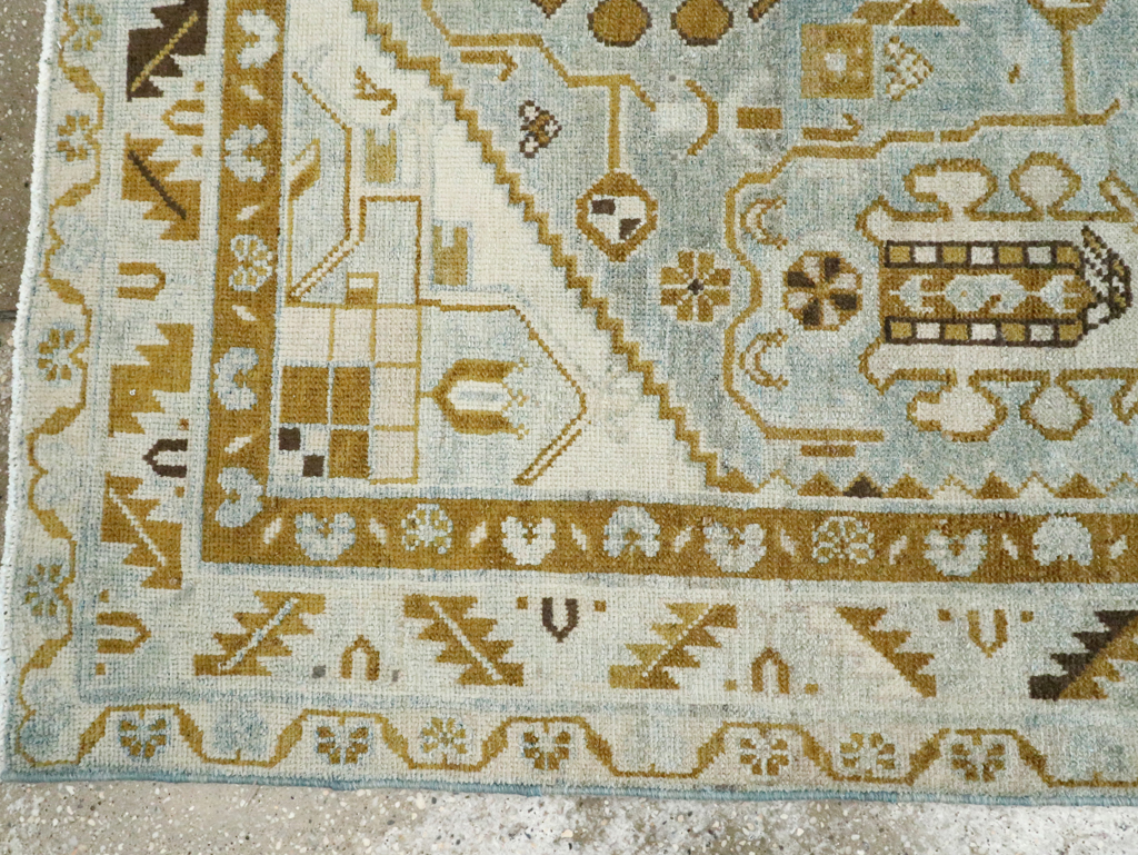 Vintage Persian Malayer Accent Rug, No.28578 - Galerie Shabab