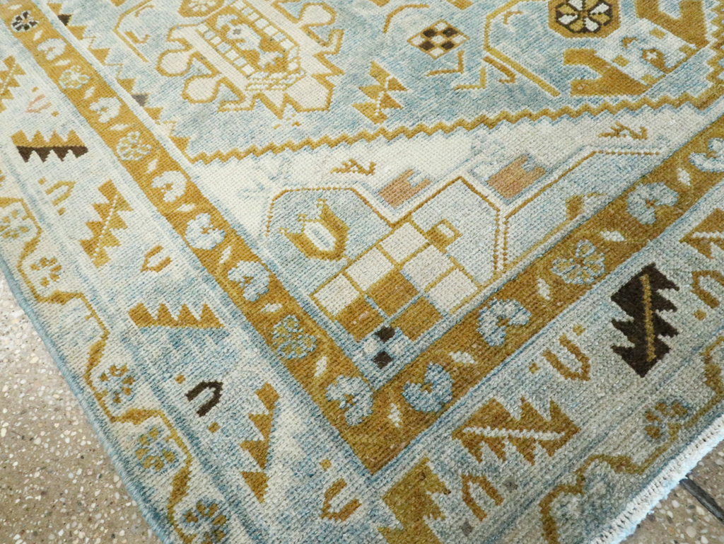 Vintage Persian Malayer Accent Rug, No.28578 - Galerie Shabab