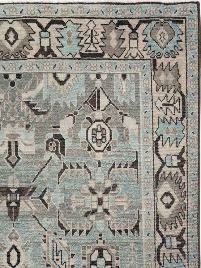 Vintage Persian Malayer Accent Rug, No.28579 - Galerie Shabab