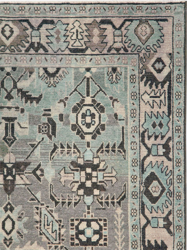 Vintage Persian Malayer Accent Rug, No.28579 - Galerie Shabab