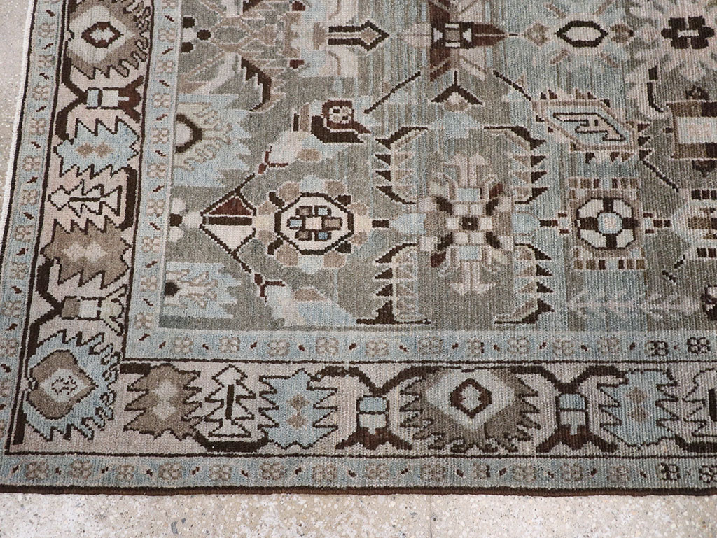 Vintage Persian Malayer Accent Rug, No.28579 - Galerie Shabab