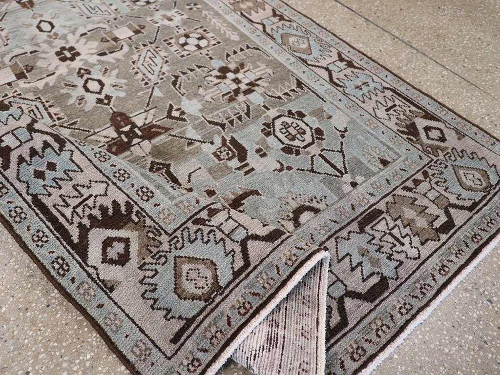 Vintage Persian Malayer Accent Rug, No.28579 - Galerie Shabab