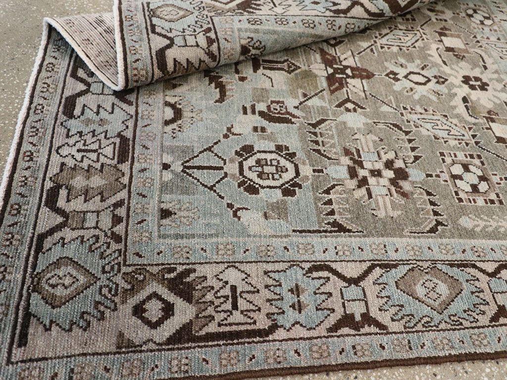 Vintage Persian Malayer Accent Rug, No.28579 - Galerie Shabab