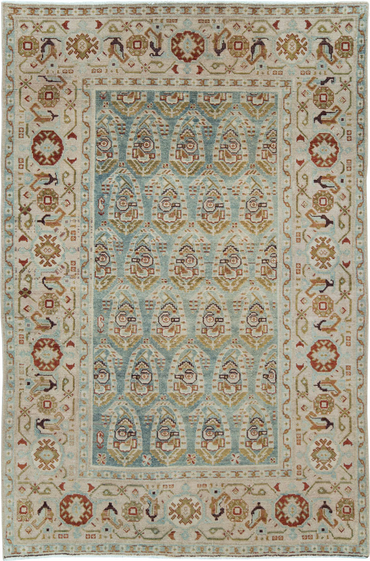 Vintage Persian Malayer Accent Rug (Pair: 2 of 2), No.28580 - Galerie Shabab