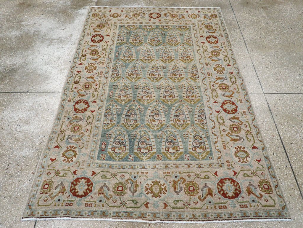 Vintage Persian Malayer Accent Rug (Pair: 2 of 2), No.28580 - Galerie Shabab