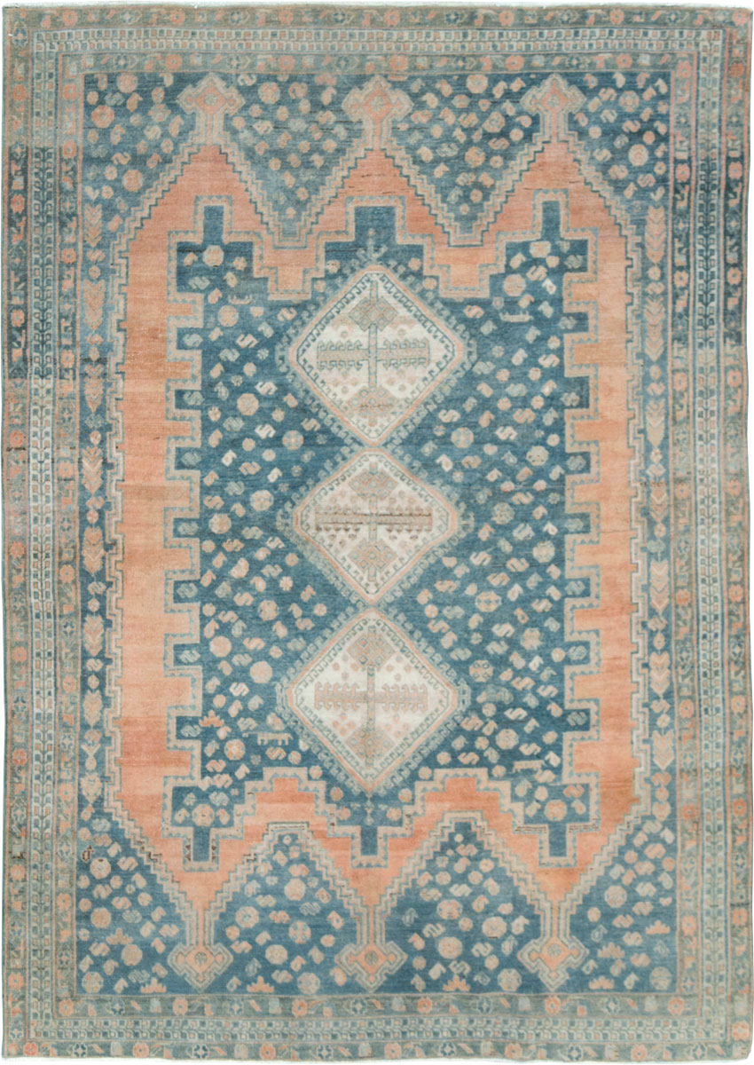 Vintage Persian Afshar Accent Rug, No.28582 - Galerie Shabab