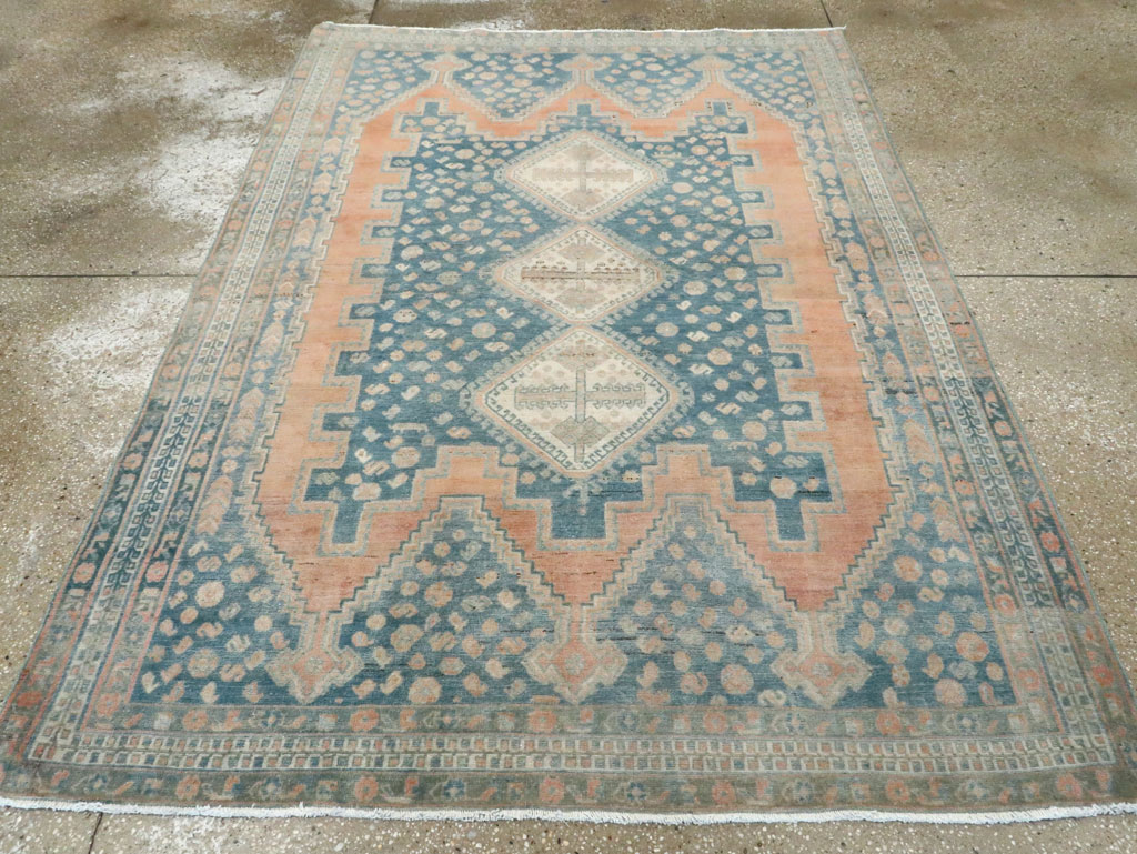 Vintage Persian Afshar Accent Rug, No.28582 - Galerie Shabab