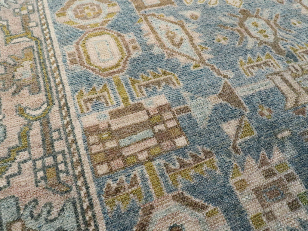 Vintage Persian Malayer Throw Rug, No.28584 - Galerie Shabab