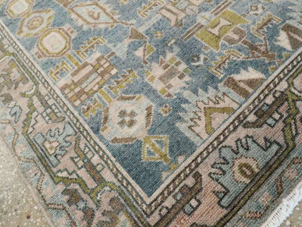 Vintage Persian Malayer Throw Rug, No.28584 - Galerie Shabab