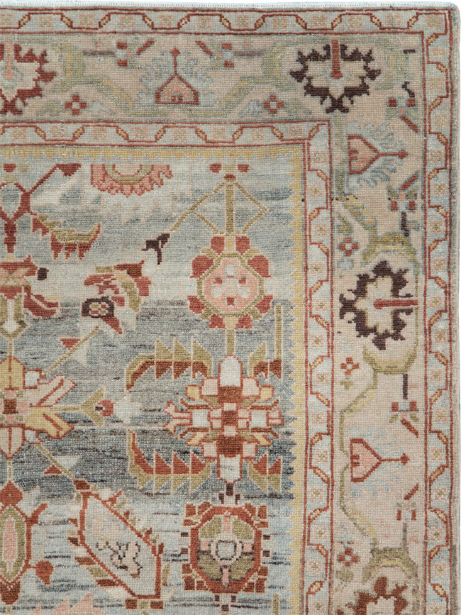 Vintage Persian Malayer Accent Rug, No.28585 - Galerie Shabab