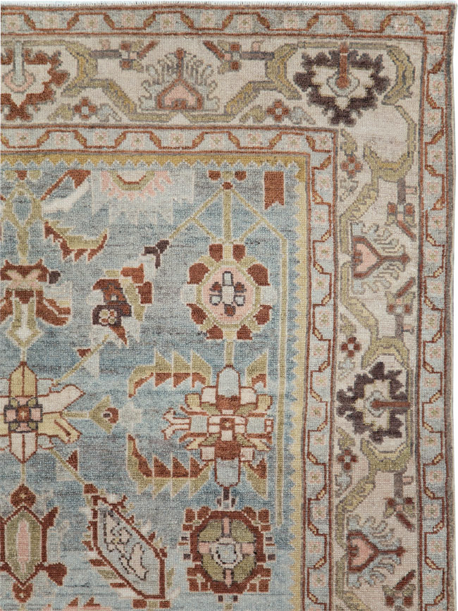 Vintage Persian Malayer Accent Rug, No.28585 - Galerie Shabab