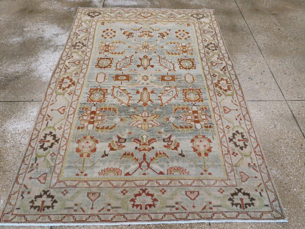 Vintage Persian Malayer Accent Rug, No.28585 - Galerie Shabab