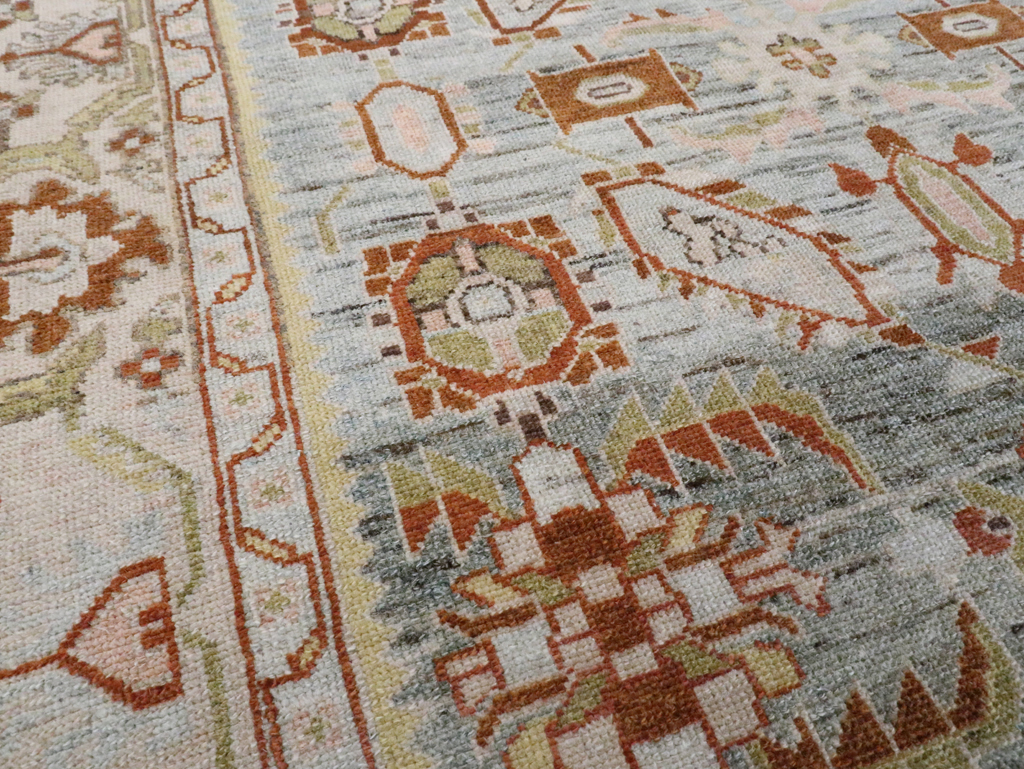 Vintage Persian Malayer Accent Rug, No.28585 - Galerie Shabab