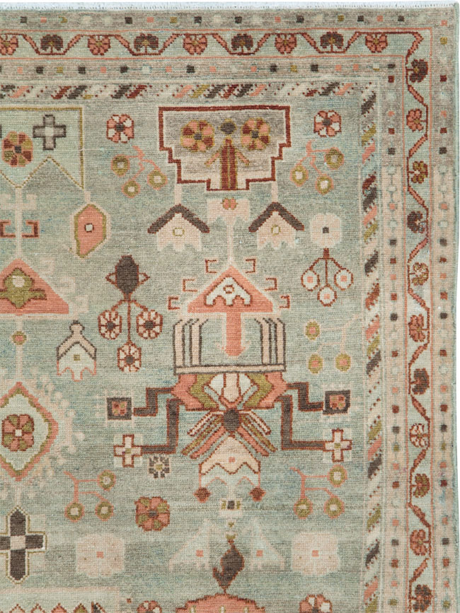 Vintage Persian Malayer Accent Rug, No.28586 - Galerie Shabab
