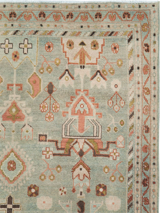 Vintage Persian Malayer Accent Rug, No.28586 - Galerie Shabab