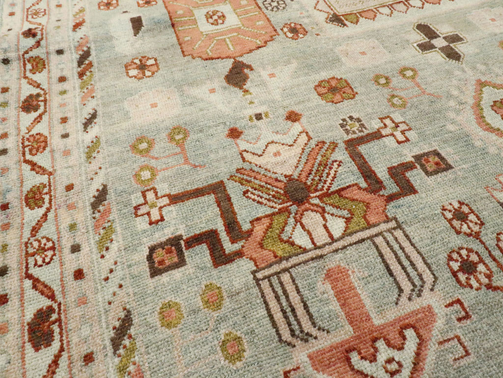Vintage Persian Malayer Accent Rug, No.28586 - Galerie Shabab