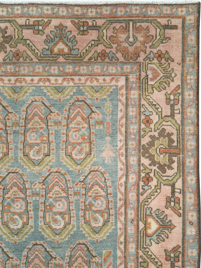 Vintage Persian Malayer Accent Rug, No.28587 - Galerie Shabab