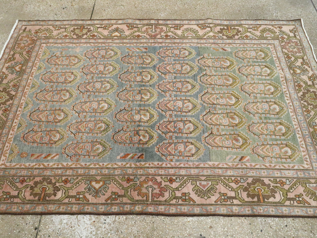 Vintage Persian Malayer Accent Rug, No.28587 - Galerie Shabab