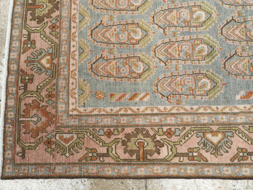 Vintage Persian Malayer Accent Rug, No.28587 - Galerie Shabab