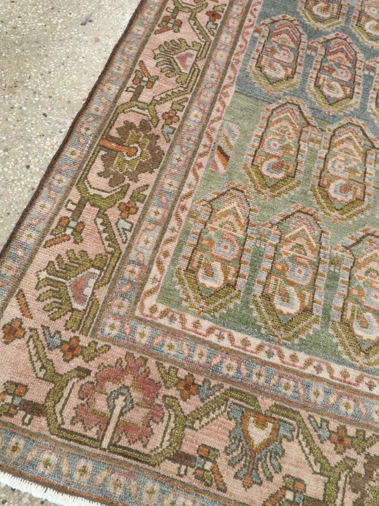 Vintage Persian Malayer Accent Rug, No.28587 - Galerie Shabab