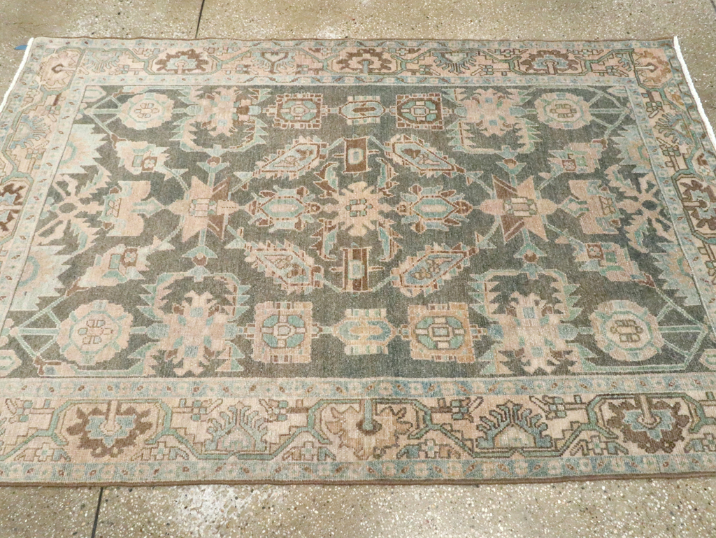Vintage Persian Malayer Accent Rug, No.28589 - Galerie Shabab