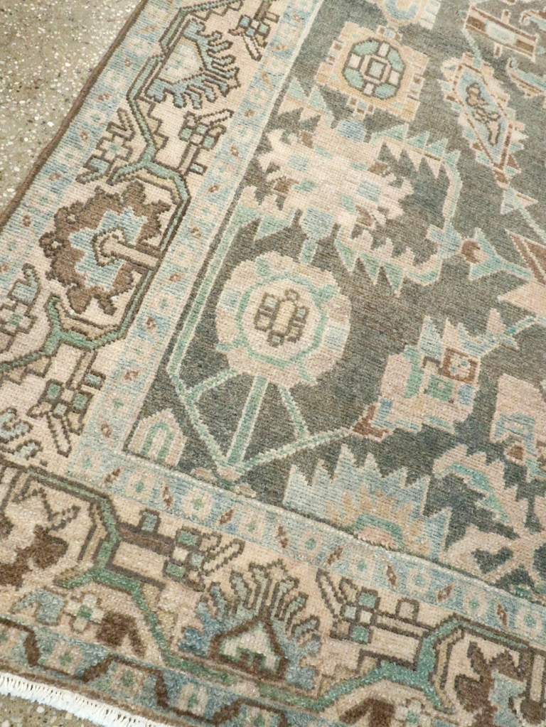Vintage Persian Malayer Accent Rug, No.28589 - Galerie Shabab