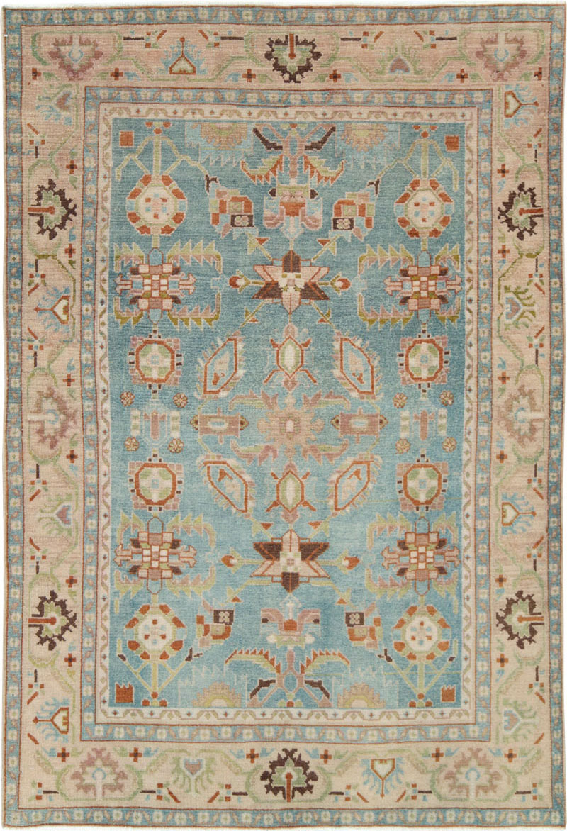 Vintage Persian Malayer Accent Rug (Pair: 1 of 2), No.28590 - Galerie Shabab